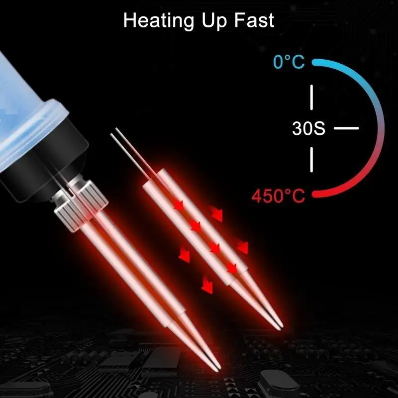 Interruttore on/off per saldatore LCD digitale 652F 80W per appassionati elettronica