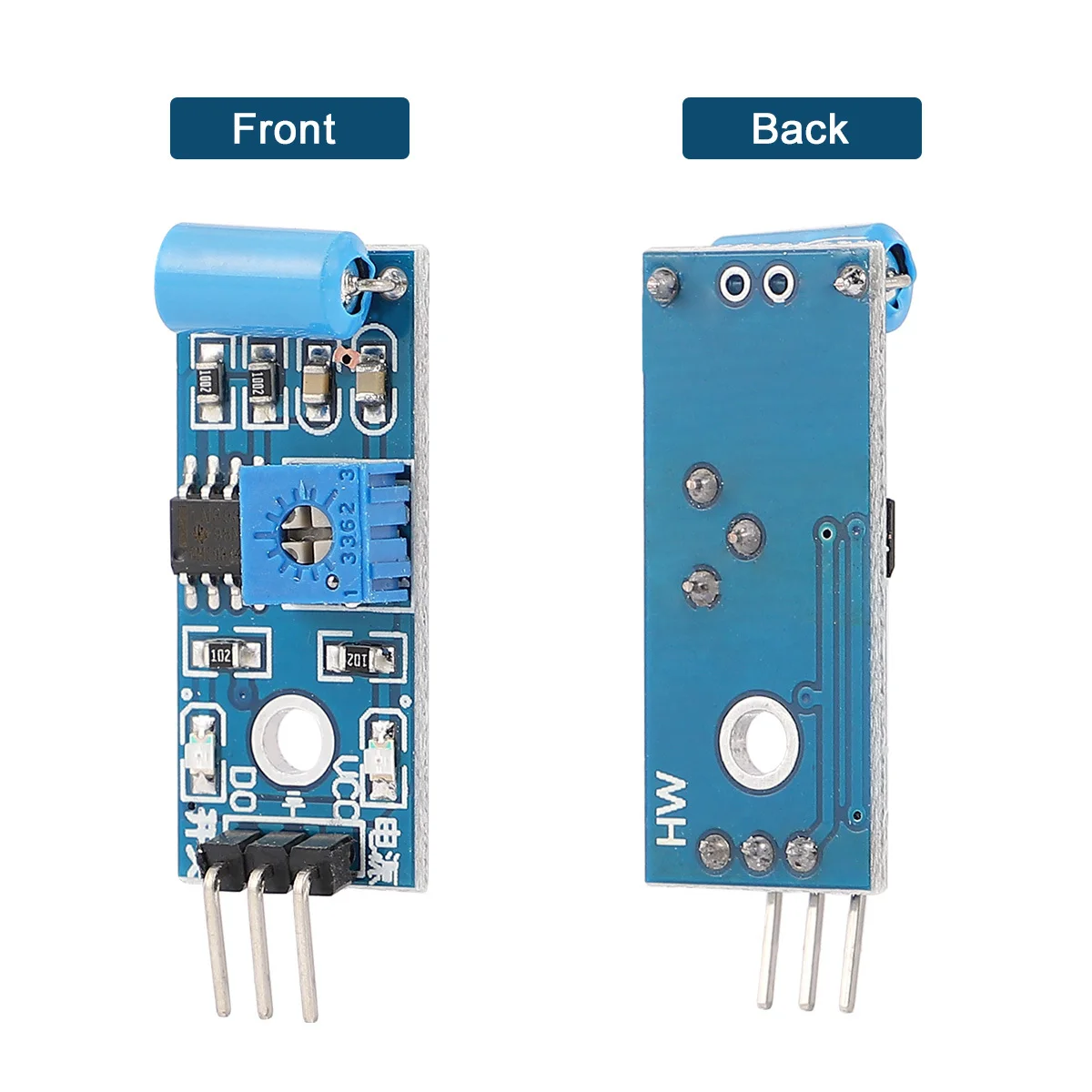 10Pcs Normally Closed Type Vibration Sensor Module Alarm Switch Vibration Trigger for Earthquake Theft Motorcycle Security