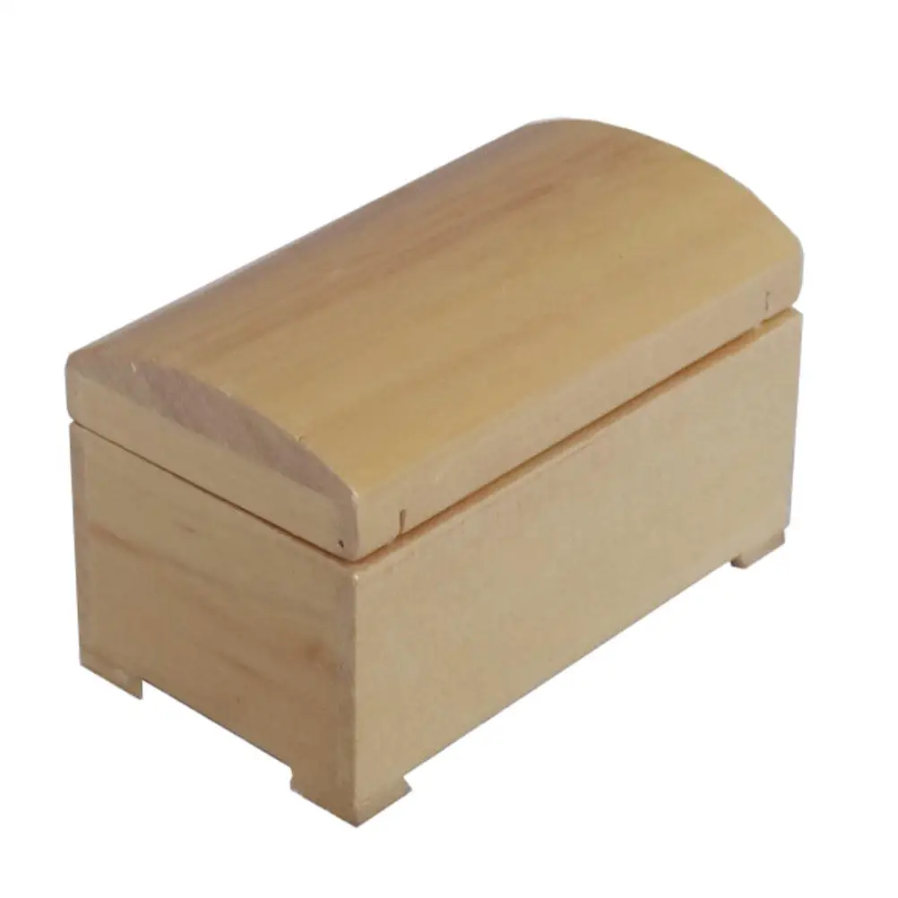 

Миниатюрный деревянный сундук-сокровищница, масштаб 1:12, реалистичный аксессуар для мини-домика, компактная маленькая мебель, декор для миниатюрных сцен