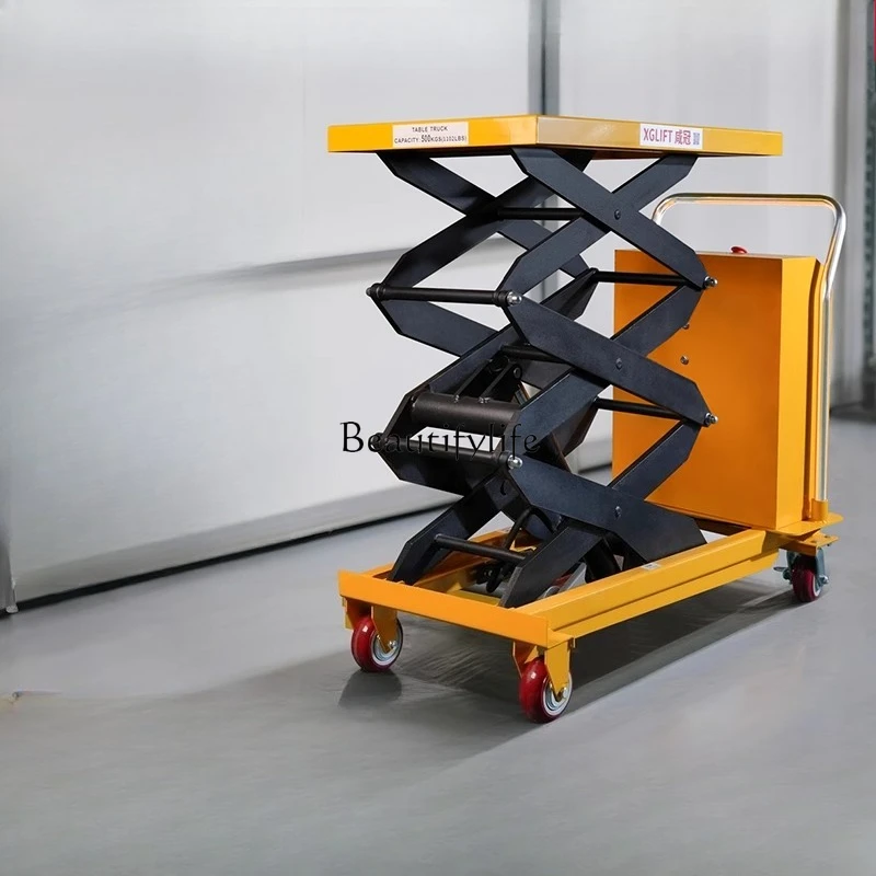 

Electric lift platform truck Hydraulic lift Small mobile lift