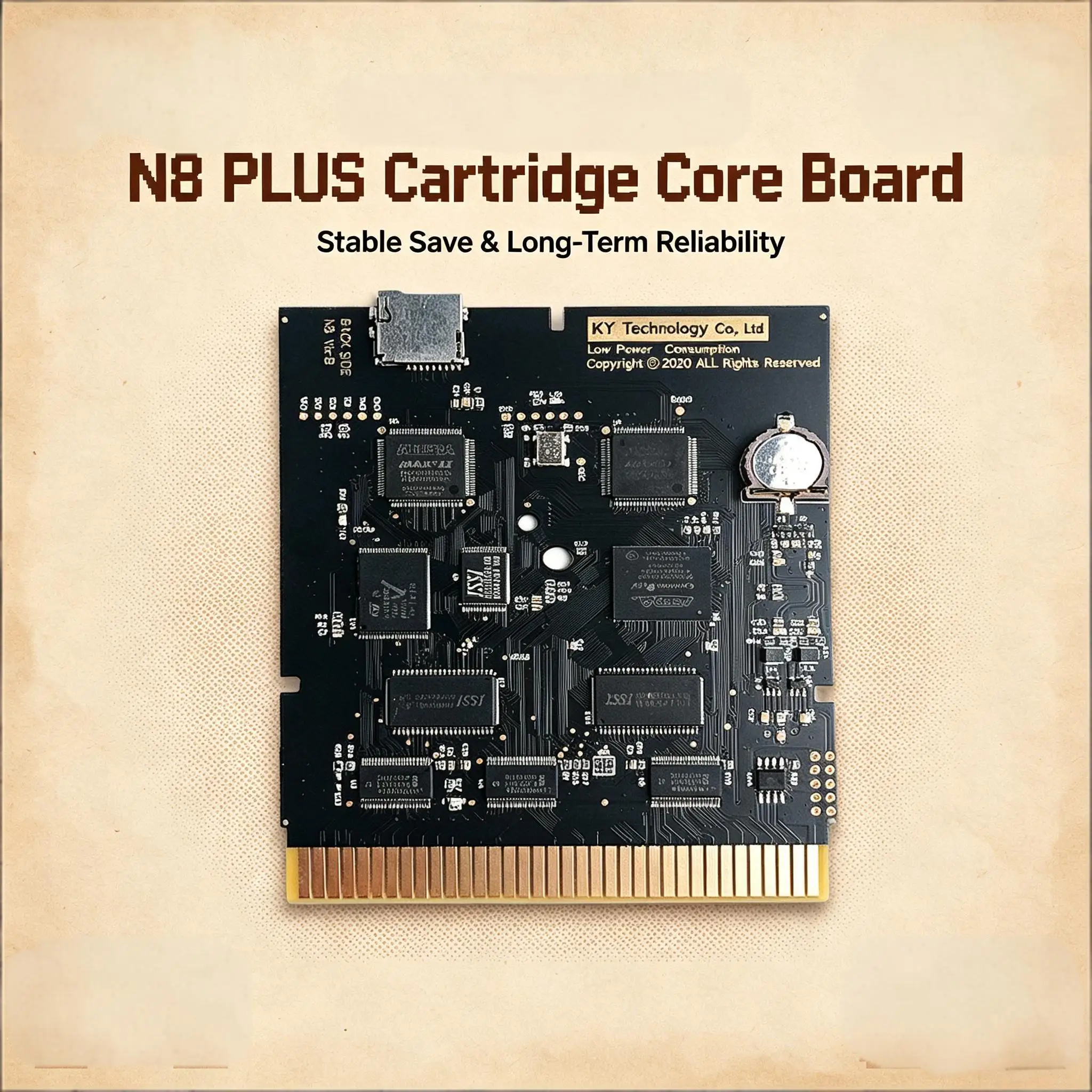 Karta Flash 1000 w 1 N8 PLUS z kartą Micro SD 8GB do konsoli NES 8-bit, Plug and Play, kartridż z grami do Nintendo, kolekcjonerski. — zdjęcie produktu 3
