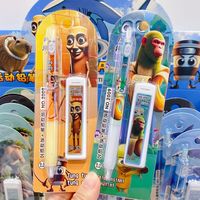 24pcs Tung Sahur Italian Brainrot Wooden Stick Mechanical Pencil Set Stationery Refill Not Easy To Break Lead Automatic Pencil
