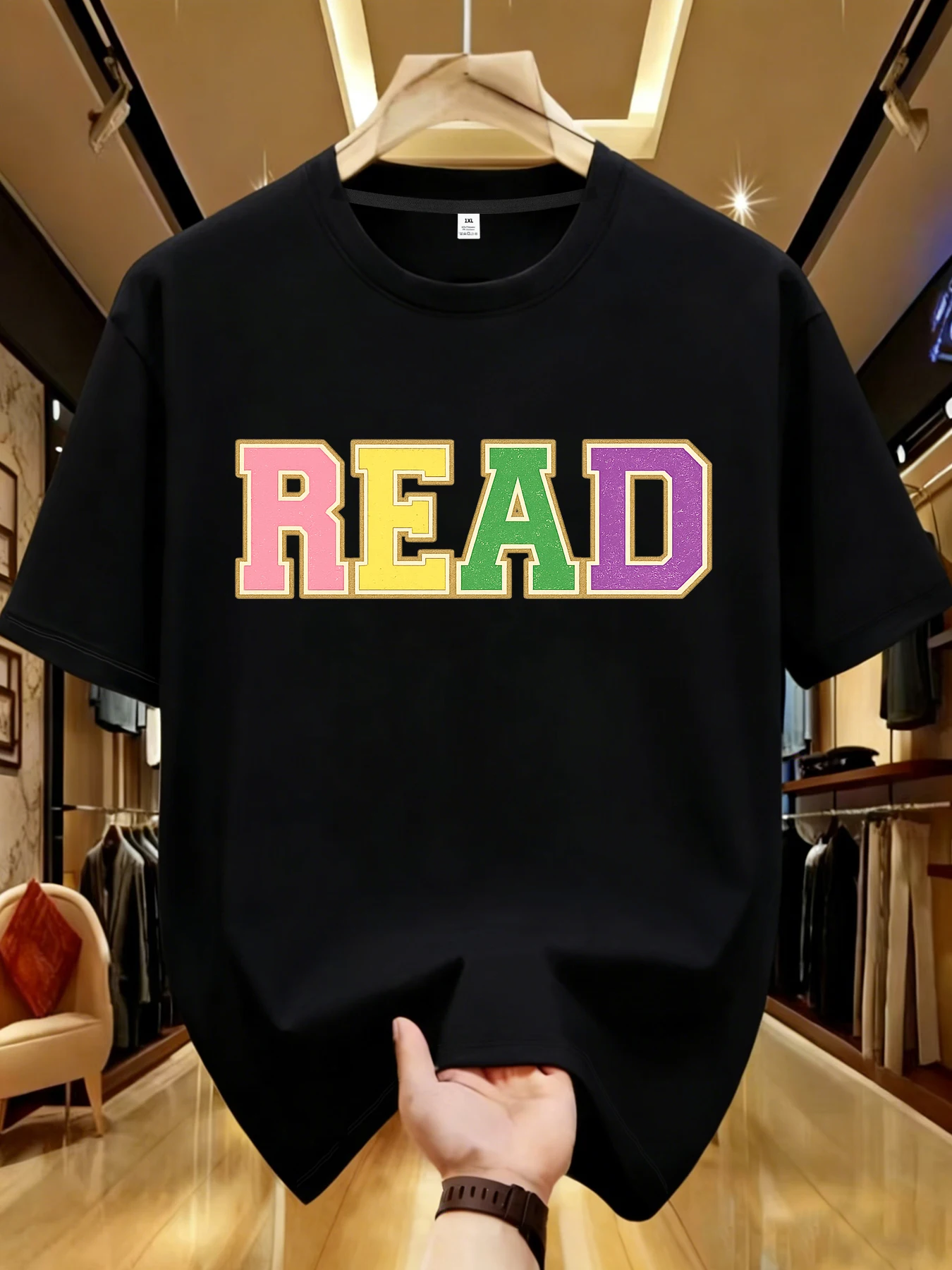 

【WDS01219】Женская футболка с принтом, больших размеров, летняя, повседневная, в уличном стиле, с коротким рукавом, модель «Джокер»