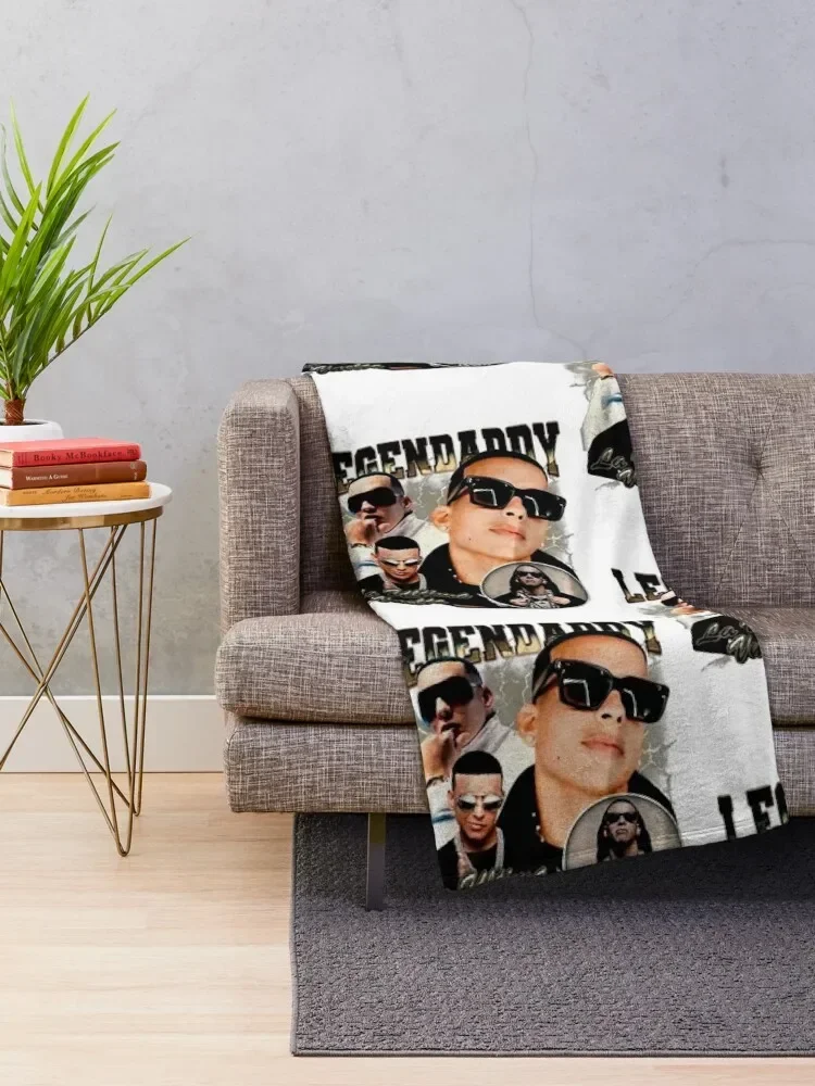 retro Daddy Yankee Throw Blanket Extra Large Throw Travel blankets and throws Comforter Blankets