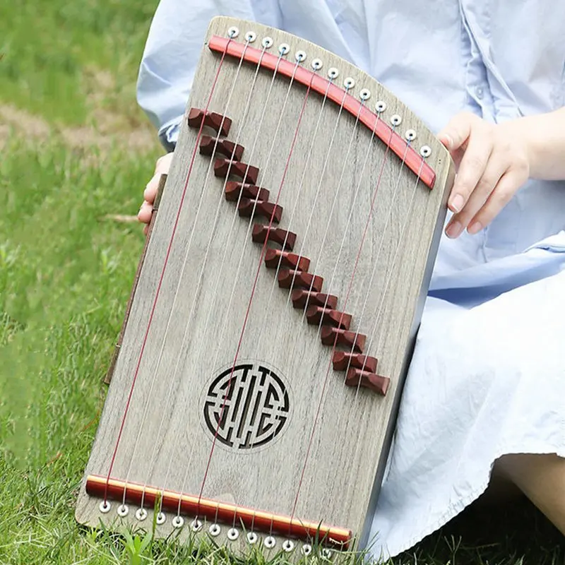 Portable 13 Strings Guzheng for Beginners Finger Trainer Practice Chinese Folk Traditional Wooden Musical Instruments New