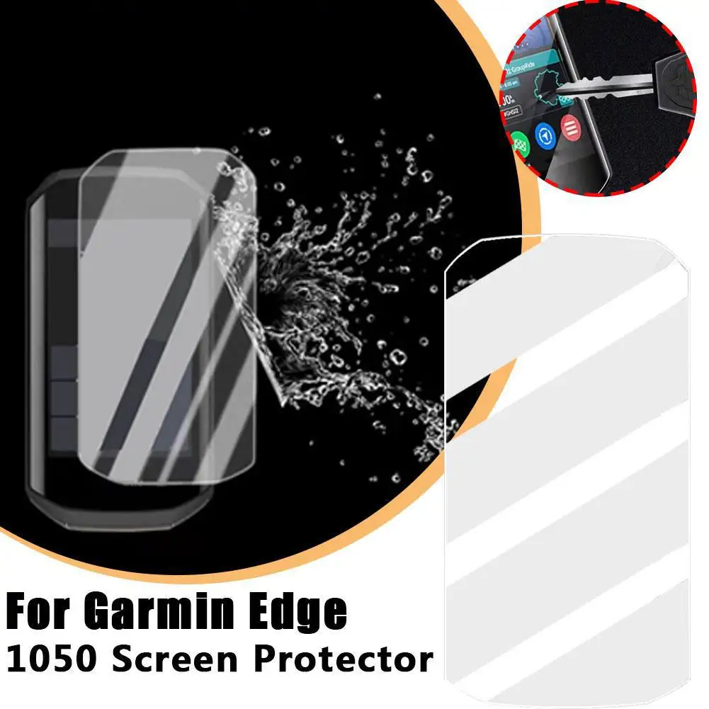 สำหรับ Edge1050 Garmin ผิวนอกป้องกันซิลิโคนเปลือกหุ้มทั้งหมดพร้อมฟิล์มป้องกันป้องกันซิลิโคนเคส