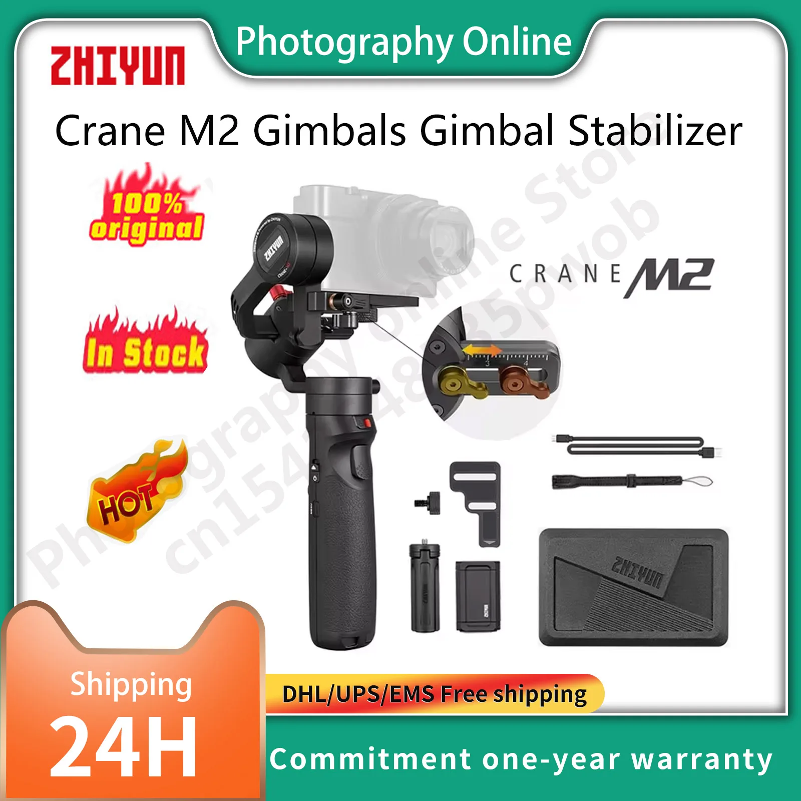 ZHIYUN Crane M2 Gimbals for Smartphones Mirrorless Action Compact CamerasNewArrival 500g3-AxisHandheld Gimbal Stabilizer InStock