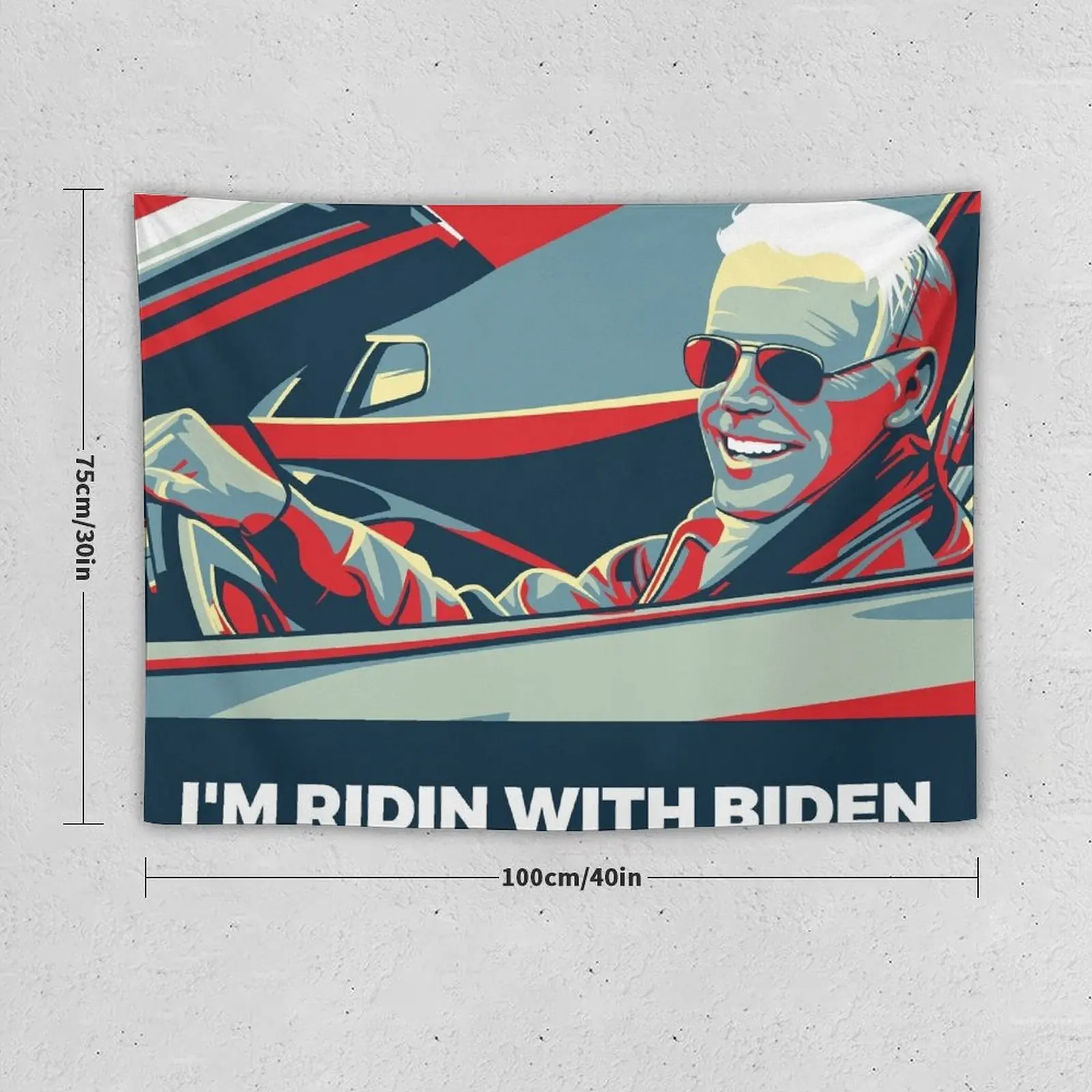 I’M RIDIN WITH BIDEN Tapestry Decor For Bedroom Home Supplies House Decoration Tapestry