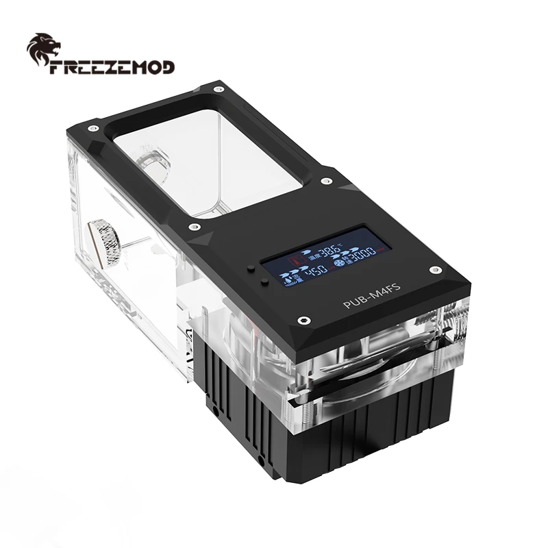 

Комбинированный насос водяного охлаждения Freezemod PUB-M4FS для ПК с индивидуальной петлей и ЖК-дисплеем, высокотемпературная стоп-сигнализация, металлический резервуар