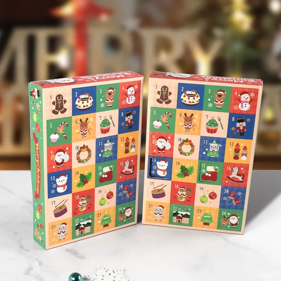 24-grid fun Christmas blind box empty box poking calendar surprise gift box