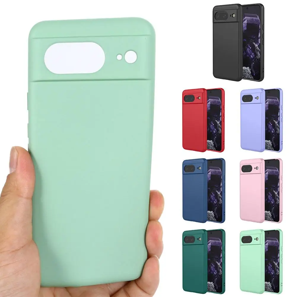 FOR Google Pixel 9pro Xl Mobile Phone Case Liquid Silicone Solid Color Simple Mobile Phone Case Liquid Silicone Pure Color