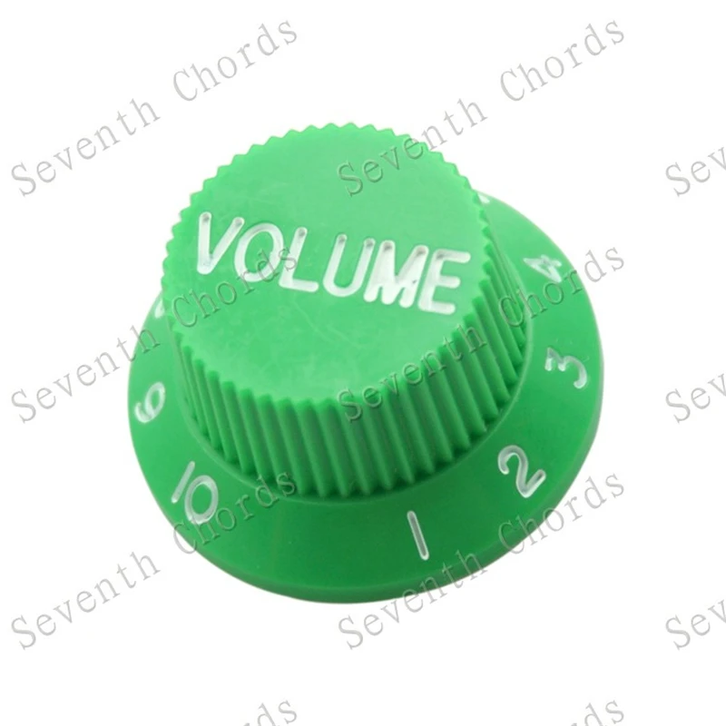 4 Stück Grüne Blaue Rote Rosa Farbige E-Gitarren-Drehknöpfe Potentiometer-Kappen Lautstärke-Ton Musikinstrument Zubehörteile – Detail 14