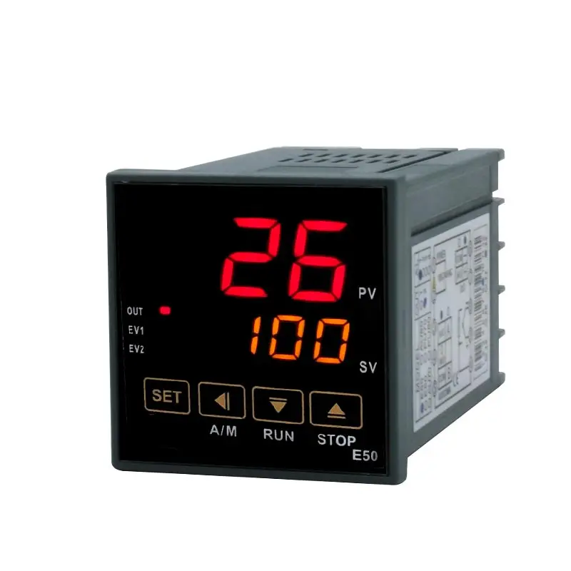 

E50 48*48mm Touch Screen Fussy Pid Analog Universal Inputs Digital Temperature Controller for Incubator