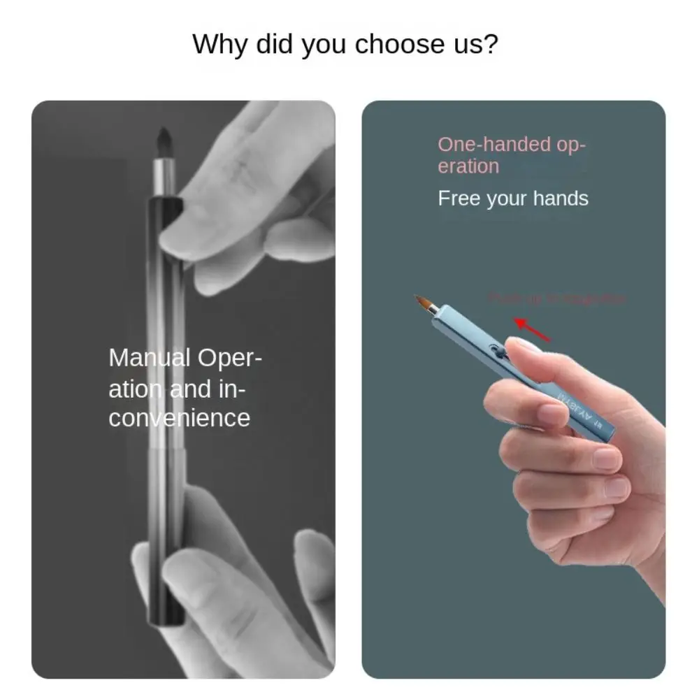 Travel Mini Lip Liner Makeup Brush Capped Make Up Tool Lady Cosmetic Brush Lipstick Brush Lip Gloss Brush Retractable Lip Brush