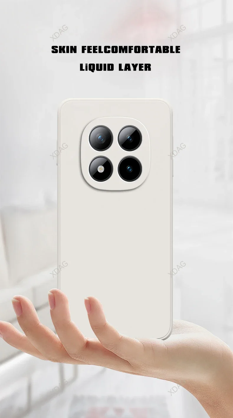 Luxuriöse Original-Handyhülle für Xiaomi Redmi Note 15 Pro Plus Pro+ Note15 15Pro 5G Flüssiges Silikon Weiche Einfache Rückseiten-Abdeckung Funda – Detail 3