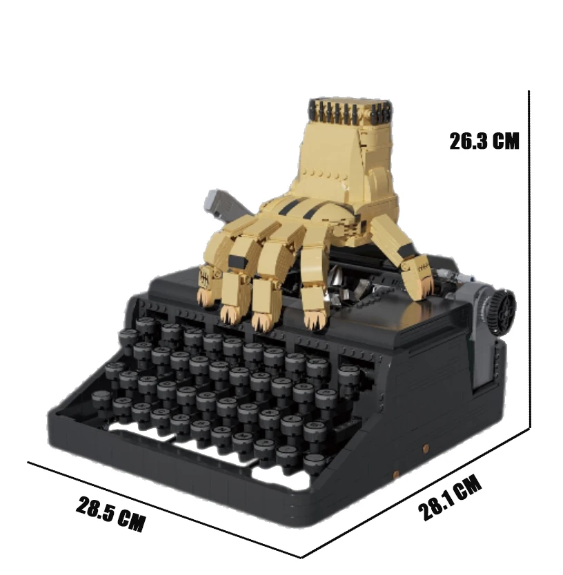 

MOC 2330PCS Wednesday Adams Gothic Style Grotesque Retro Printer DIY Building Blocks Children's Toys Festival Gift