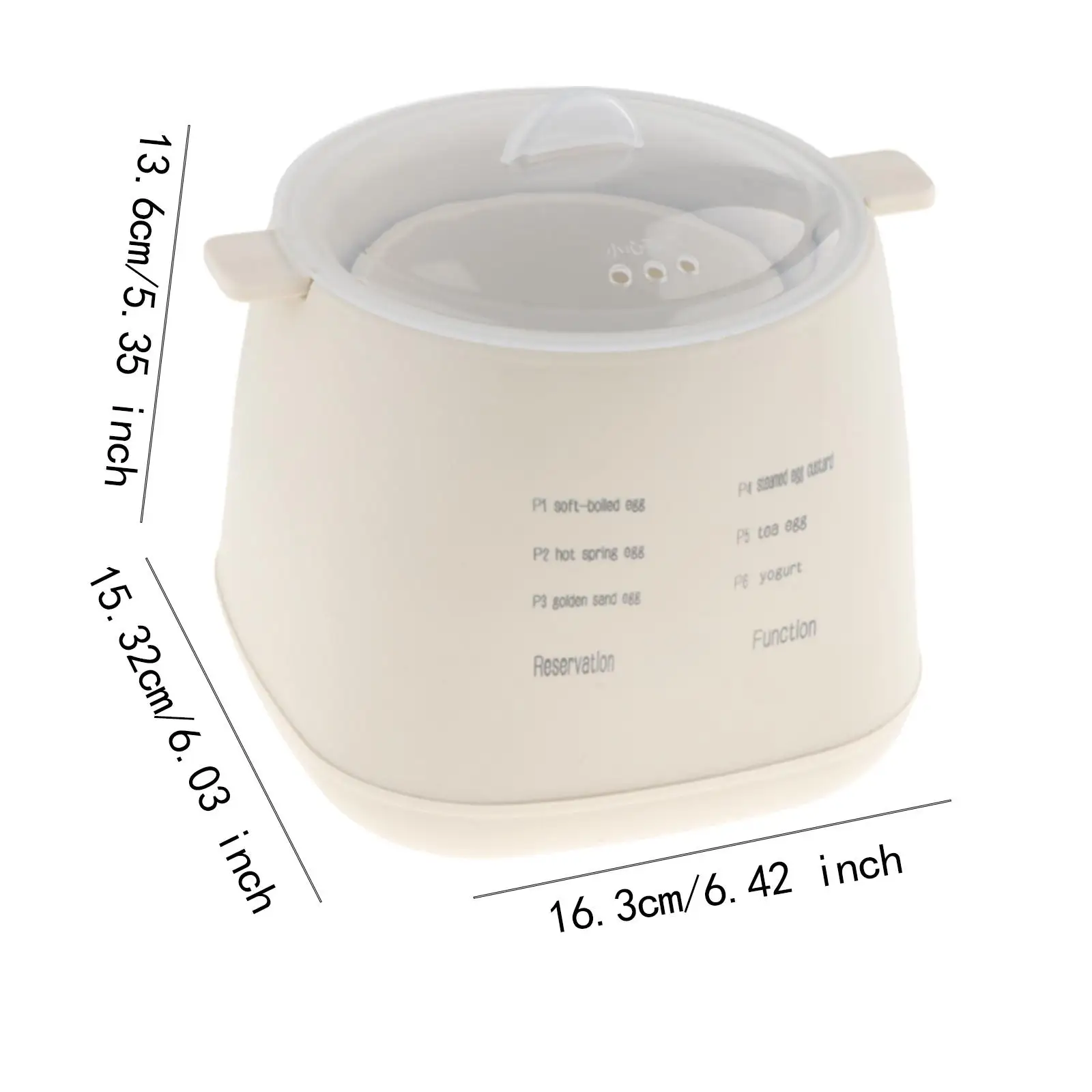 Panela elétrica para ovos, aparelho de cozinha portátil, suprimentos de cozinha inteligente para casa, hotel, ovo cozido no vapor, dormitório, café da manhã