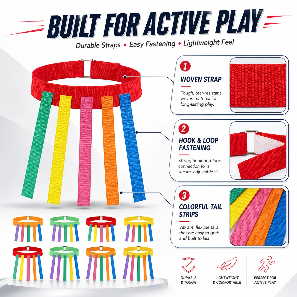 Fun Catch Tail Game Belt Set 1 - Sports Equipment For Primary School 评论和价格