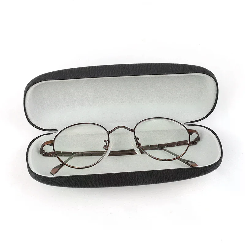 Hard Glasses Case For Men Women PU Leather Eyeglass Case Eyeglass Cases Cover Hard Glasses Box Holder Eyewear Storage