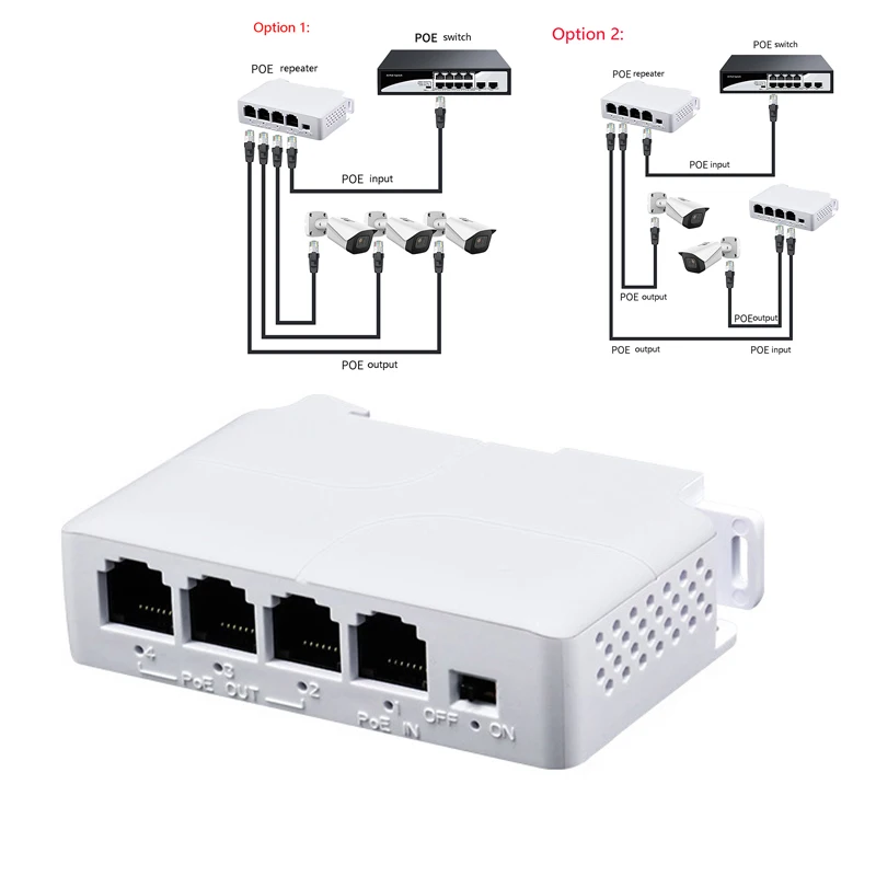 1PCS 4 Port Poe Ext… - image
