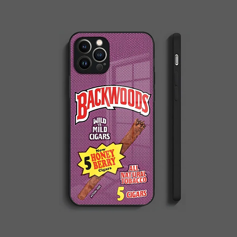 Backwoods Honey Berry Phone Case for iPhone 15 14 Pro 12 11 13 Mini X XR XS Max 8 7 6 Plus SE Glass Design Back Cover view 3