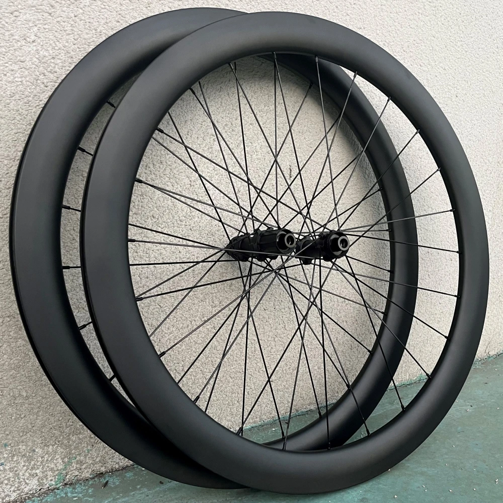 AliExpress NONE Disc Brake Carbon Road Bike Wheels Ultralight 30/35/40/45/50/55/60mm Depth Clincher Tubeless UD MATTE 700C  Carbon Wheelset