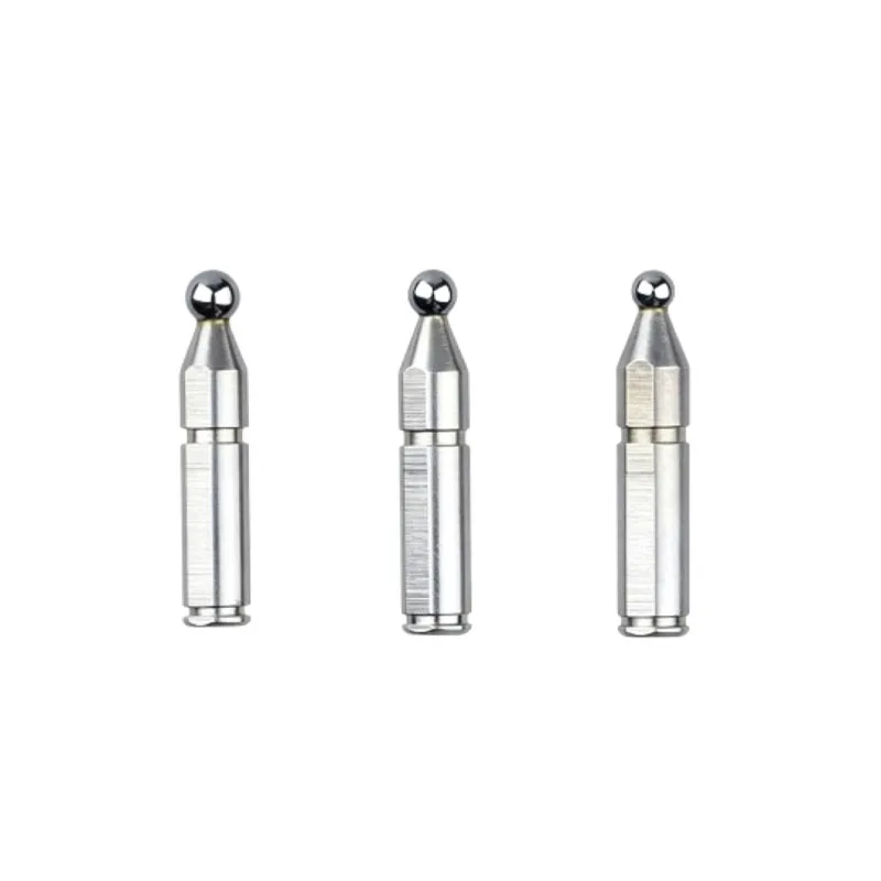 CNC Micrometer Measuring Head Alloy Ball Gear Measuring Needle D1.0-D10.0 L14mm Modulus Tooth Pitch Probe for Precision Measurem