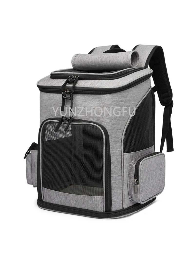 Large Capacity Pet Bag Amazon Outdoor Folding Pet Supplies Backpack Cat Bag Breathable Dog Bag