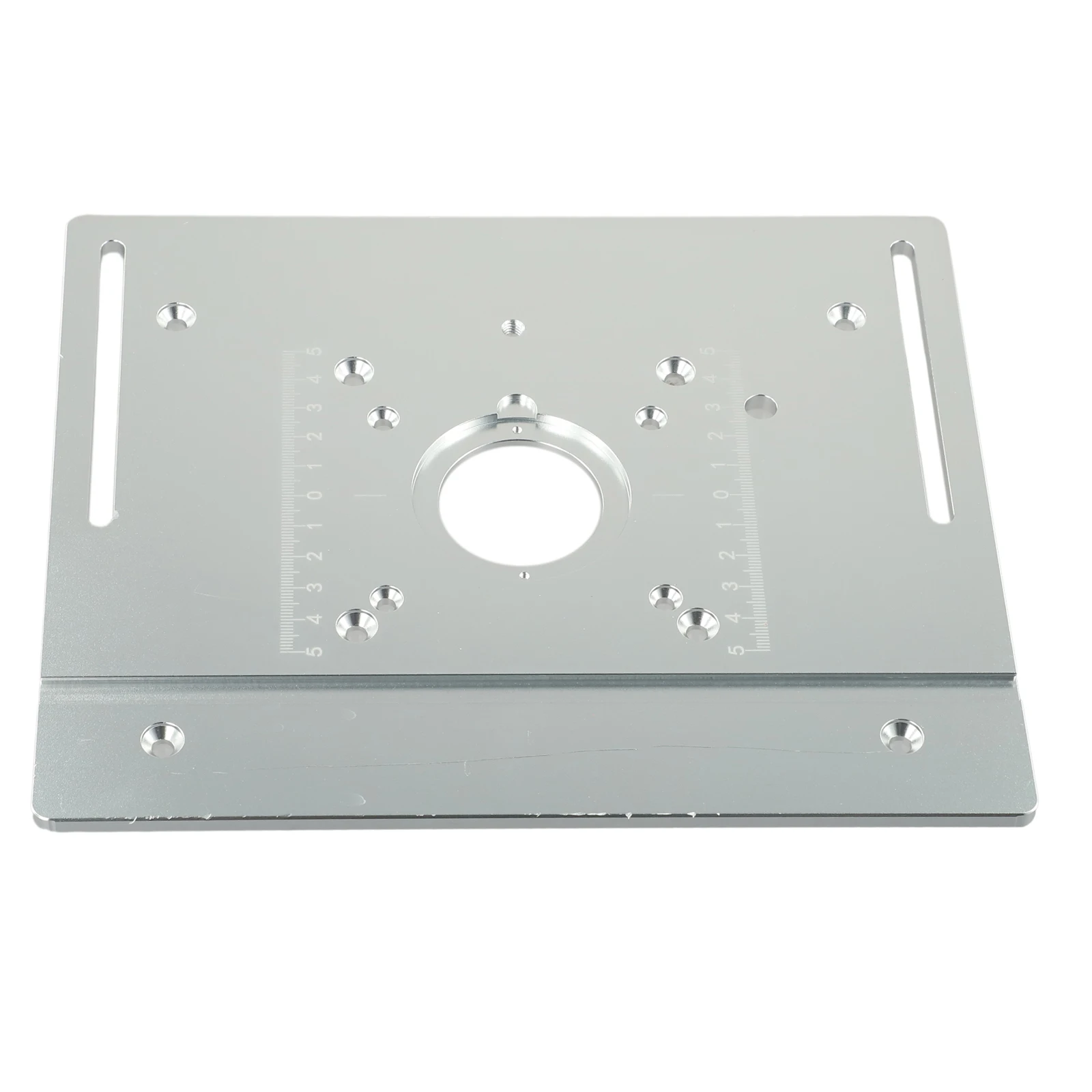 Aluminum Router Table Insert Plate 240x200x5mm CNC Anodized For Wood Trimming Machine With 85x85mm Or 60x70mm Screw Hole