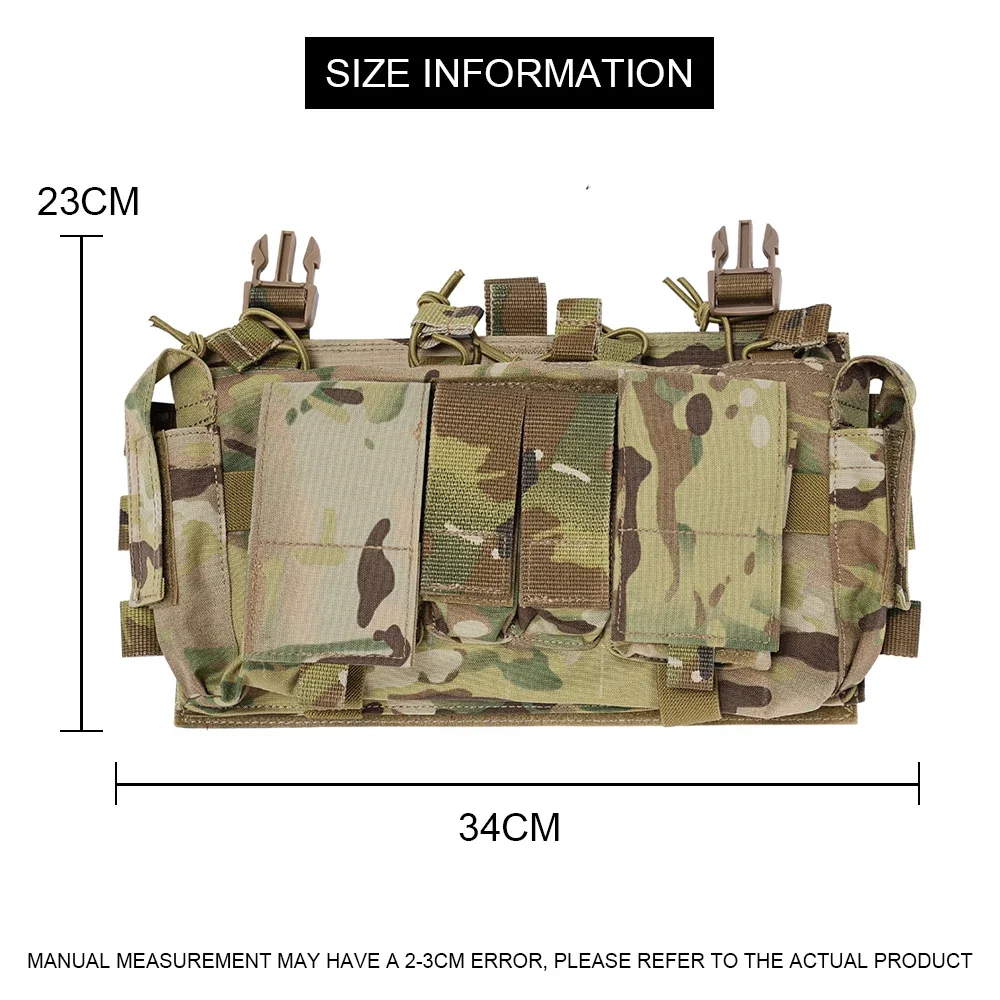 SINAIRSOFT MF Style Gen IV Kompatible Tischkarten 5,56 Magazintasche für Airsoft Tactical Chest Rig Weste Outdoor Jagd Schießen