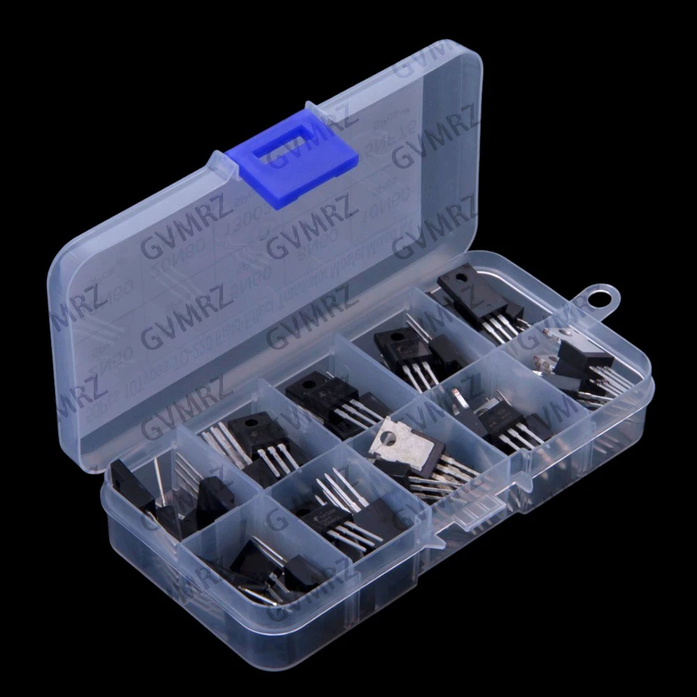 10Values ​​50PCS 20N60 13003 2N60 4N60 5N60 8N60 10N60 12N60 Field Effect Transistor Package TO-220 MBR20100 75NF75