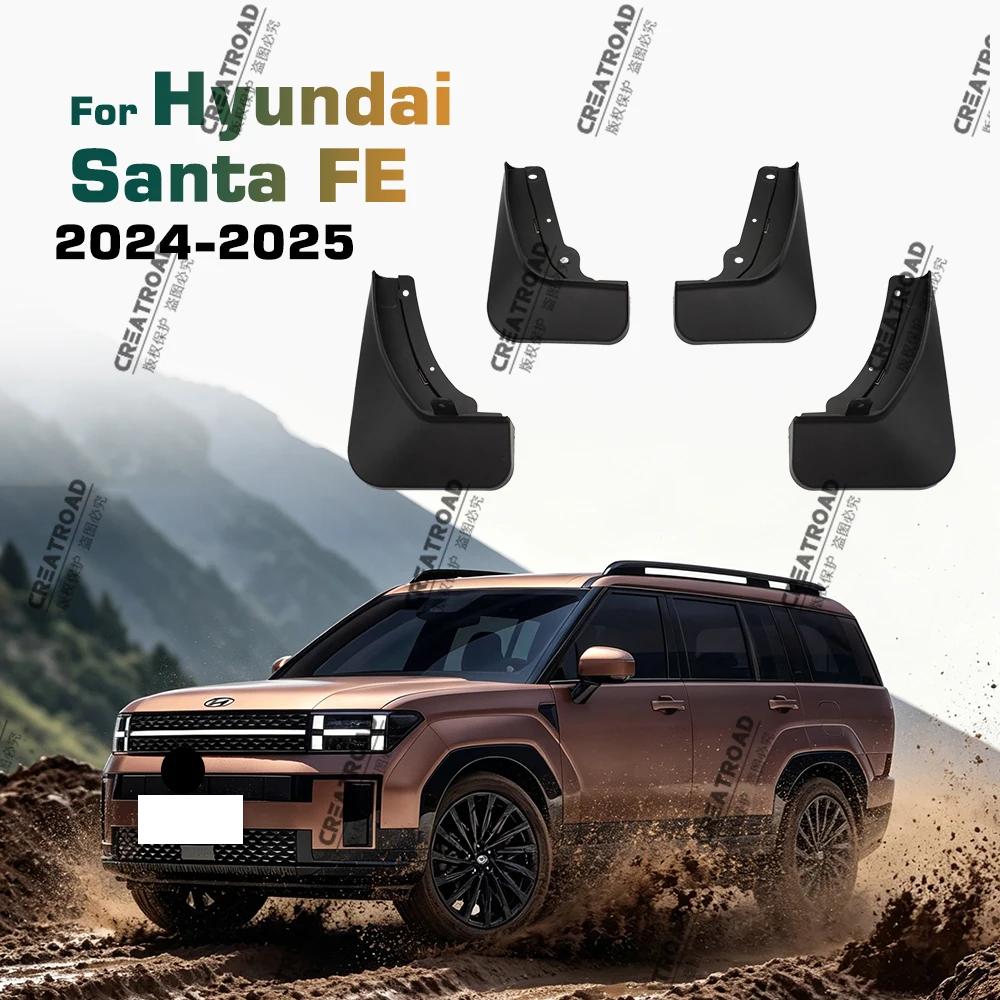 Für Hyundai Santa Fe 2024 Kotflügel Kotflügel Schmutz fänger Schutz Spritz klappe Kotflügel Autozubehör