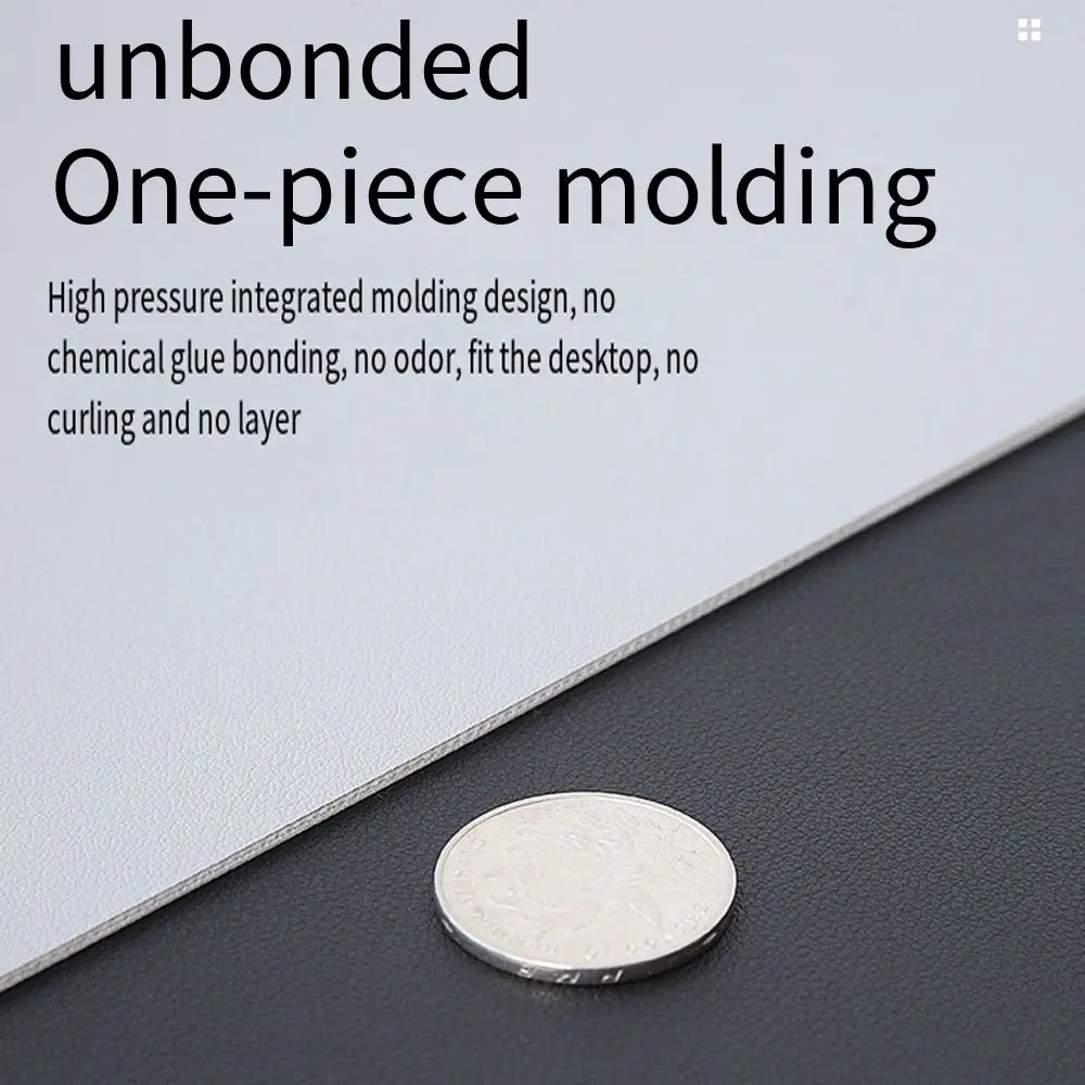 Easy Clean Dual Side PU Mouse Pad PU Leather Large Size Table Cover Dirt Resistant Velvet Bottom Desk Protector Mat Office