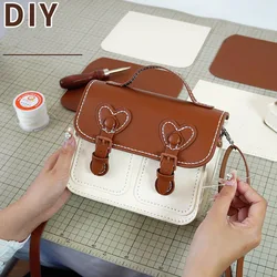 1 zestaw DIW Moda do szycia ze skóry Cross-Body półfabrykaty materiał ręcznie robiony ze skóry PU