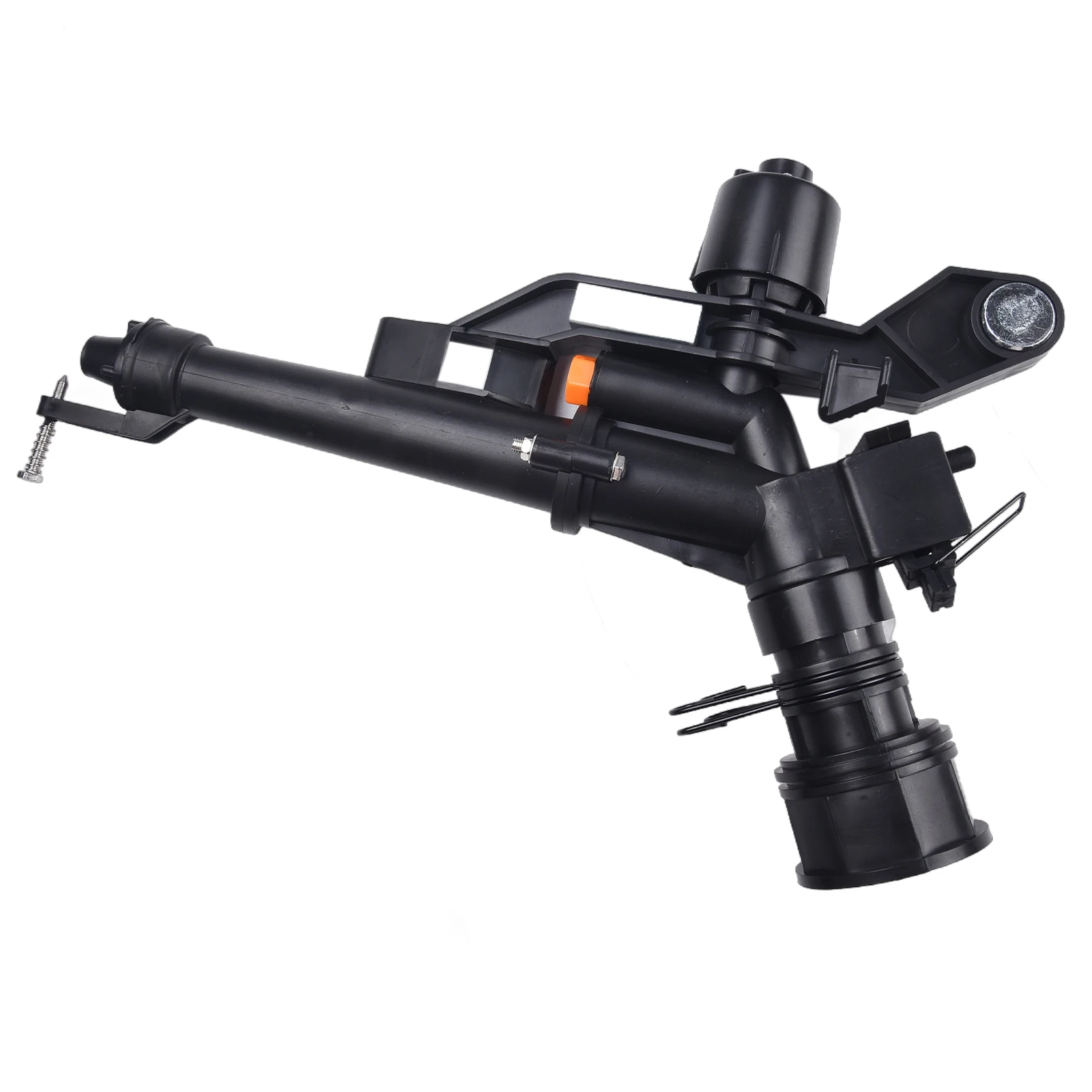 High Pressure Sprinkler 1.5inch Female Thread Sprinkler Farmland Dual Nozzle Easy To Install High-strength Plastic