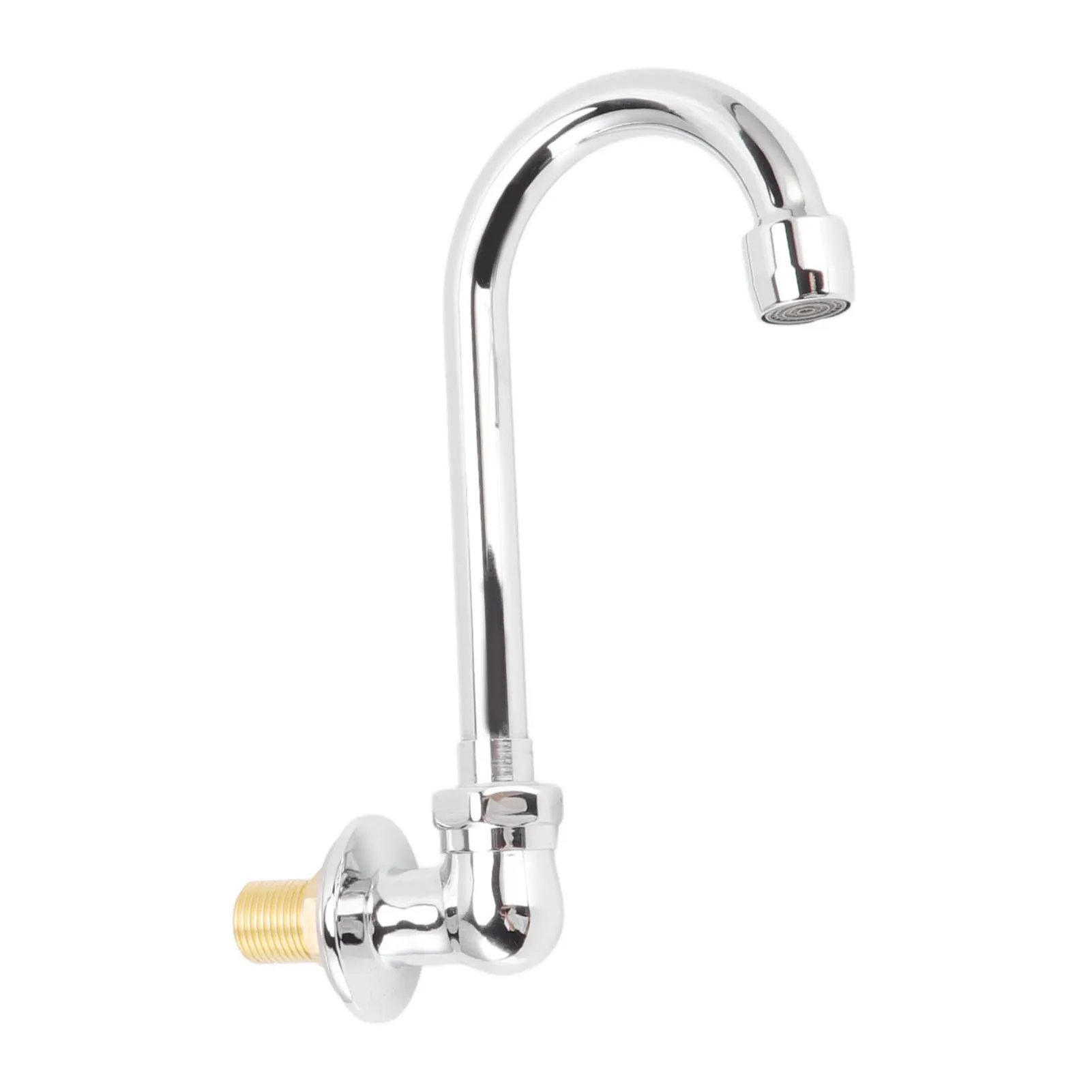 

Foot Pedal Faucet Stainless Steel G1/2 Thread Wall Mounted Knee Valve Basin Tap Faucet for Hospital Railway Station Factory