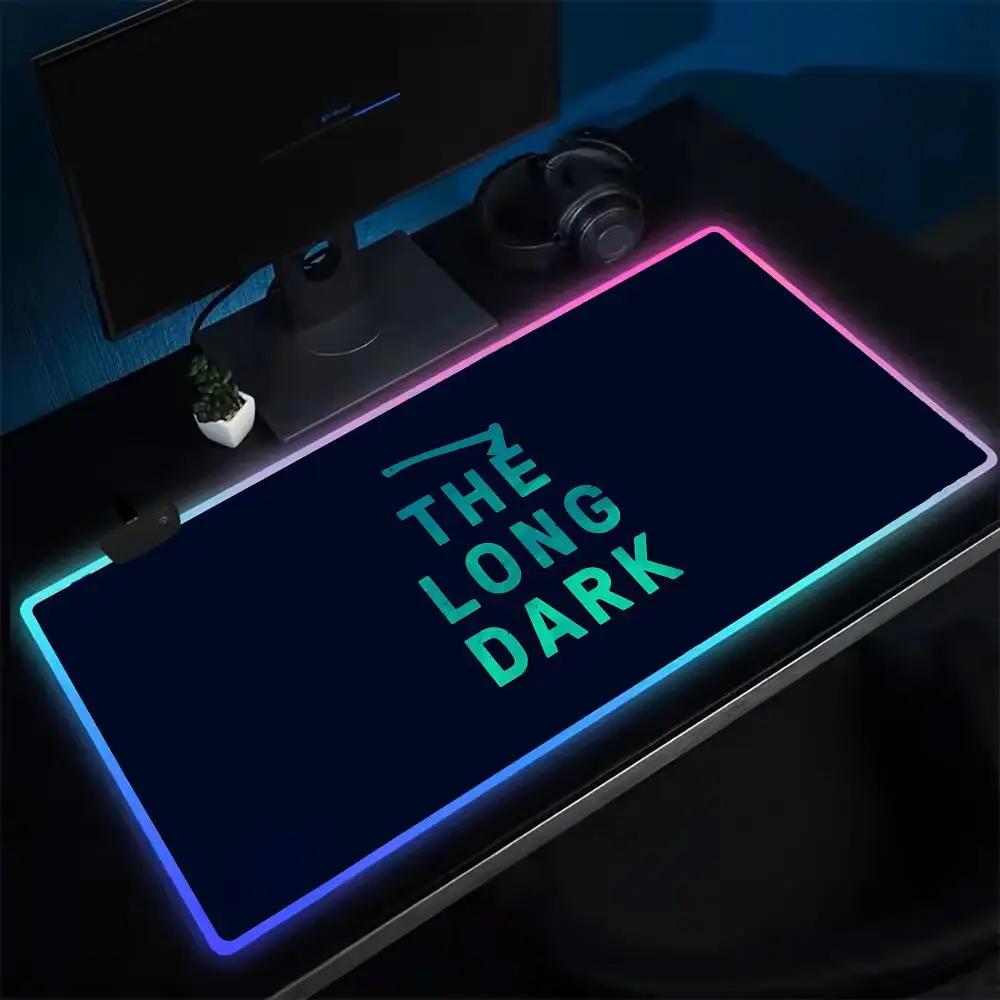 

The Long Dark Mouse Pad Anime Gaming Mouse Pad LED Table Pads Backlit Rubber Desktop XXL RGB Desk Mats