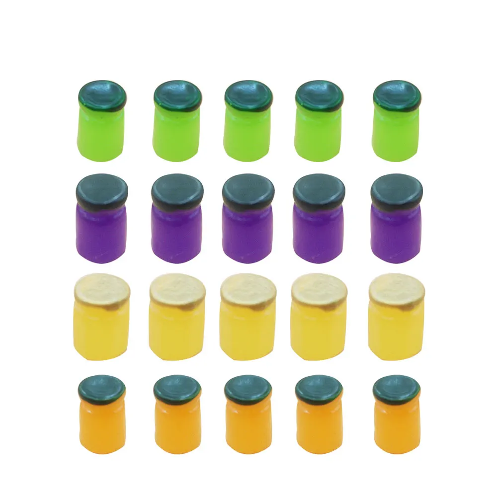 

40pcs Jar Necklace Accessories Artificial Honey Jar Diy Handmade Resin Metal Bracelet Earrings Parts For Woman Jewelry Creative