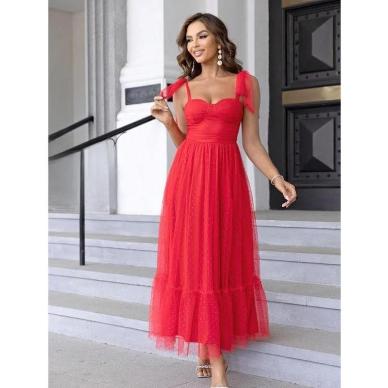 المرأة البولكا نقطة طباعة كشكش هيم oulder التعادل بدلة رياضية غير رسمية سبعة Sve طويلة الخريف الموسم عبر الحدود نموذج جديد #4