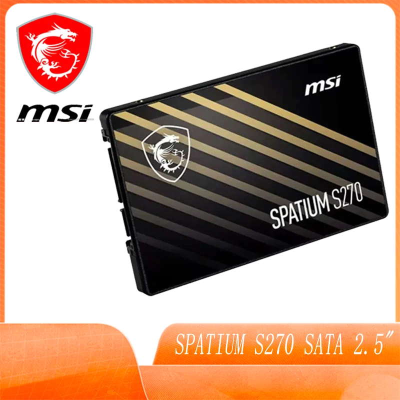 

MSI SPATIUM S270 SATA 2.5" 240GB/480GB/960GB Internal Solid State Drive (SSD)