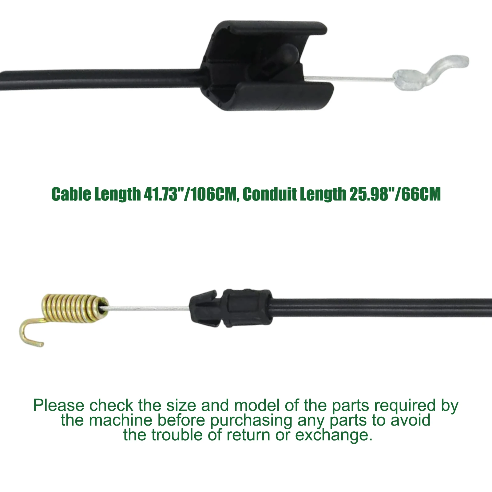 746-04237 946-04237 Snowblower Clutch Cable Compatible with MTD Craftsman Troy-Bilt Yard Man Yard Machines Husky Snowblower Part