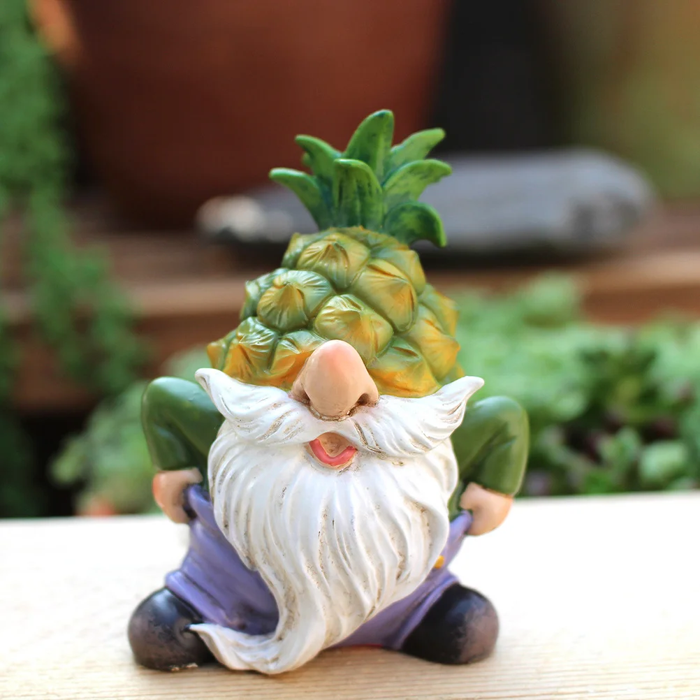 

FONDOTIN Garden Gnome Resin Decoration Outdoor Lawn Ornament for Patio Courtyard Garden Decor Craft