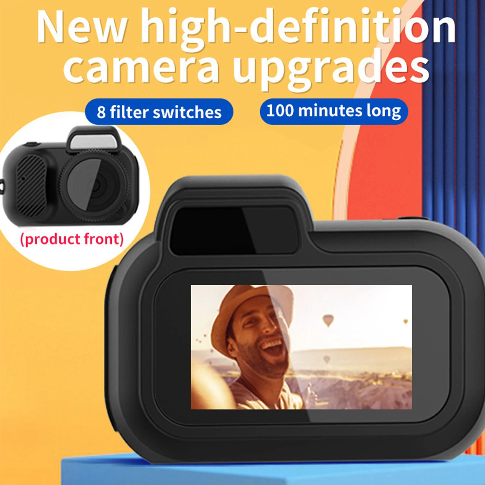 ZK30 Mini Digital กล้อง 1080P 2 MP 100 นาทีอายุการใช้งานแบตเตอรี่วิดีโอขนาดเล็กกล้องหน้าจอสีสายรัดข้อมือสําหรับวัยรุ่นนักเรียน