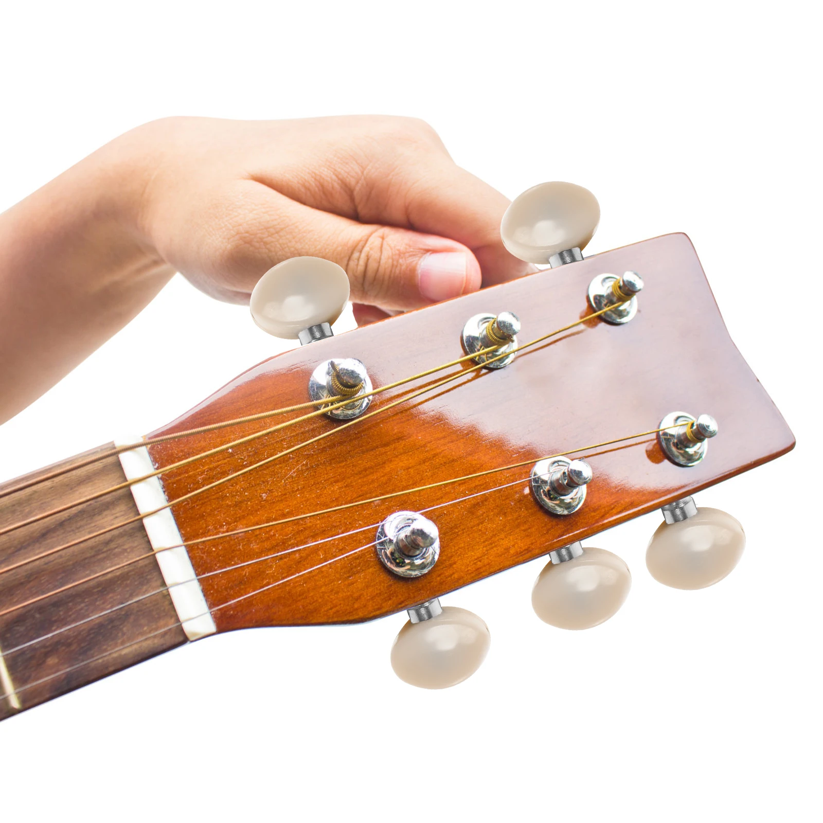 

6 Pcs Guitar Tuners Pegs Metal Small Accessories for Guitars Tool Knob Twist Universal Parts Practical Durable Head