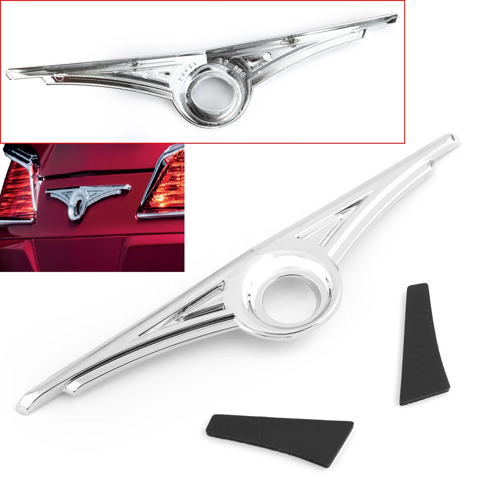 

Хромированная накладка на держатель ключа для мотоциклетного багажника с ABS-покрытием для Honda Goldwing GL1800 2001-2018