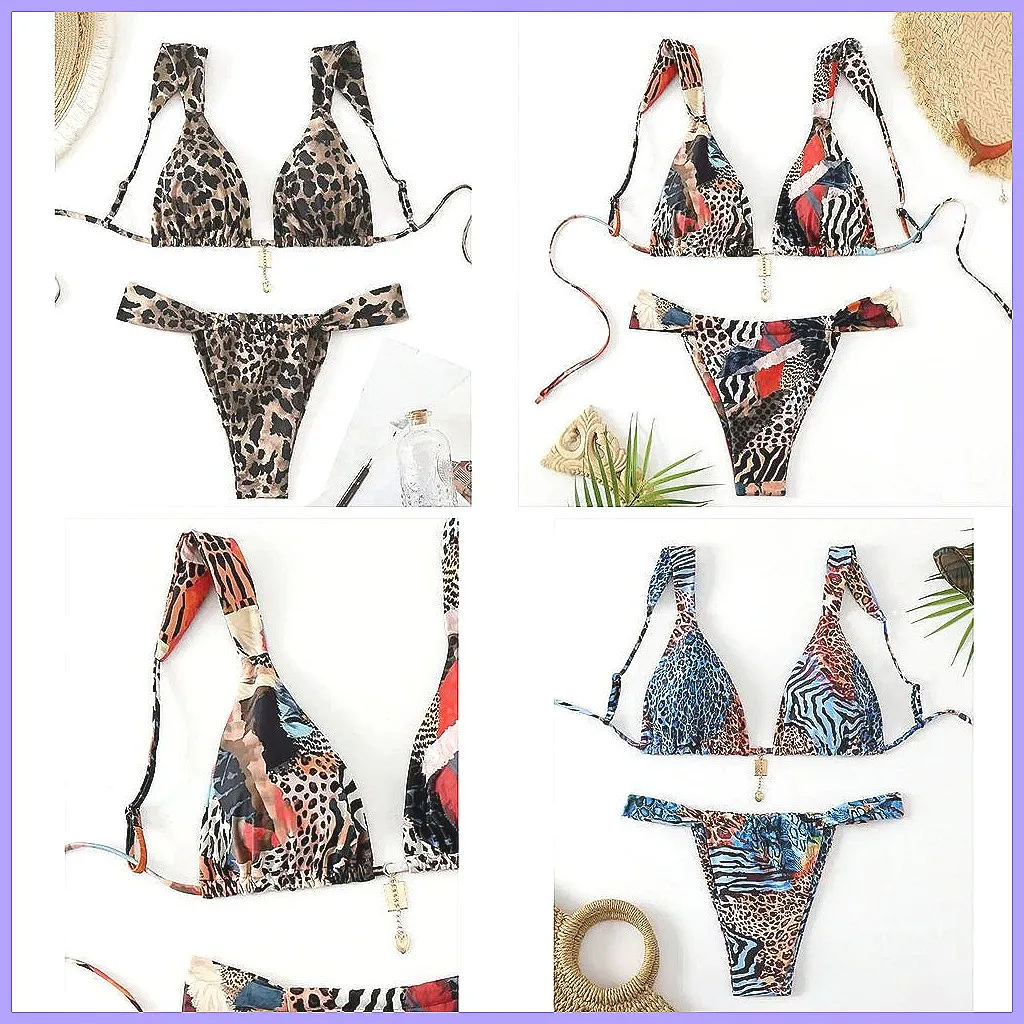 

Сексуальный бразильский комплект бикини 2026: женский купальник пуш-ап для пляжа и бассейна