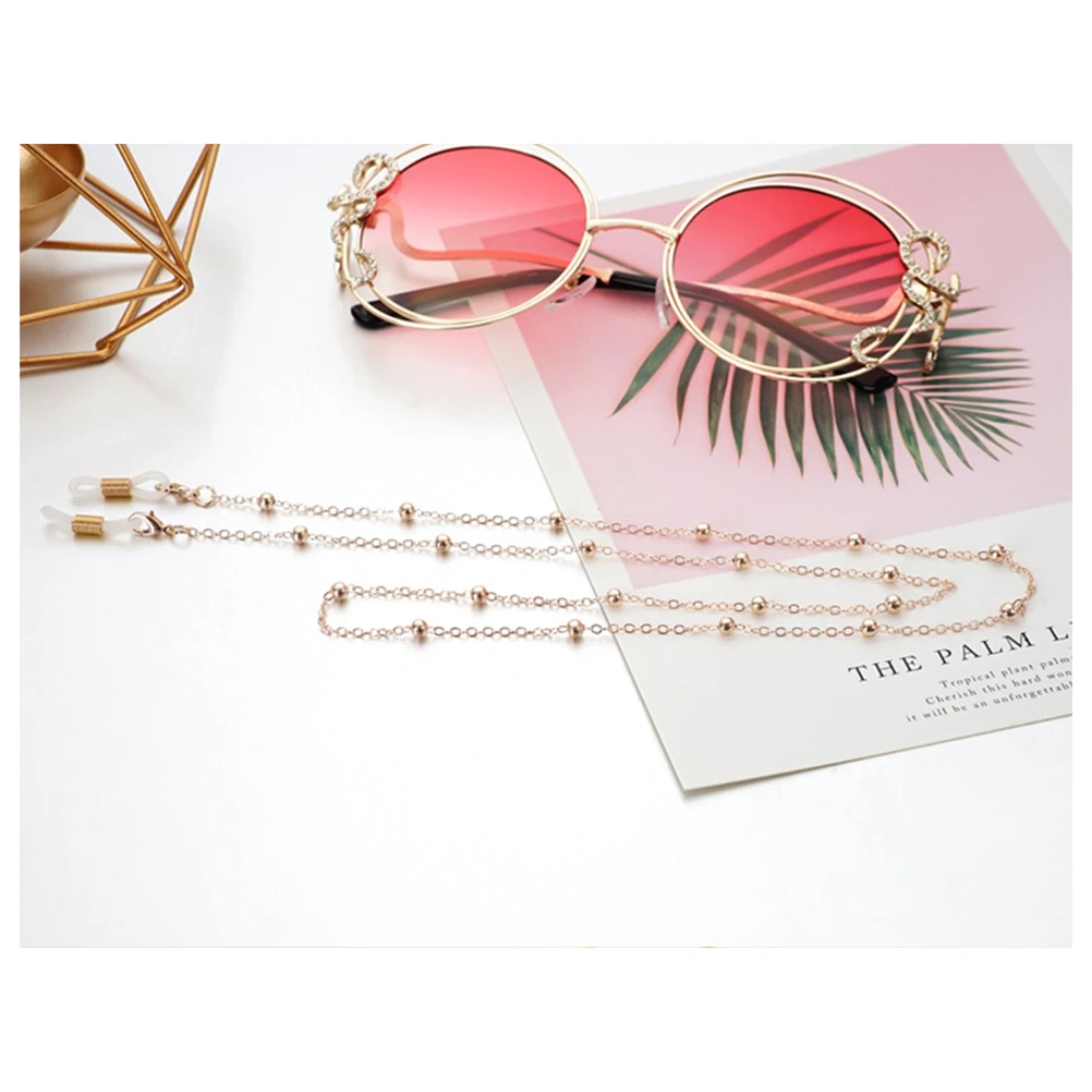 

3pcs Eyeglass Chains Metal Sunglass Strap Holder Anti-Fall Glasses Accessories For Travel Outdoor Indoor Use (Golden Silver