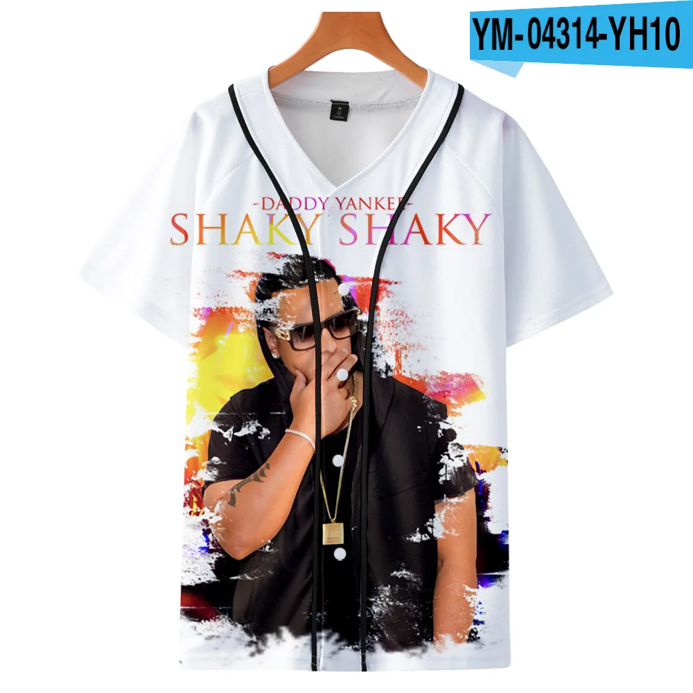 Rapper Daddy Yankee 3D Print Baseball T Shirt Women/Men Summer Short Sleeve Baseball Jersey Kpop Tees T-Shirt Teen Clothes