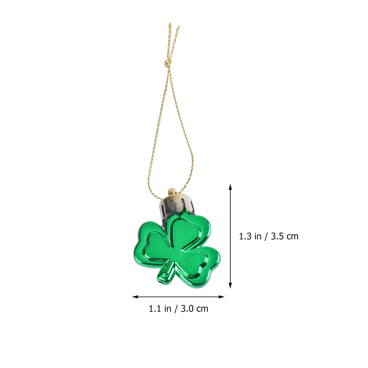 

12 Pcs Shamrock Hanging Decor Premium Plastic St Patricks Day Party Door Window Photo Props Carnival Atmosphere Pendant