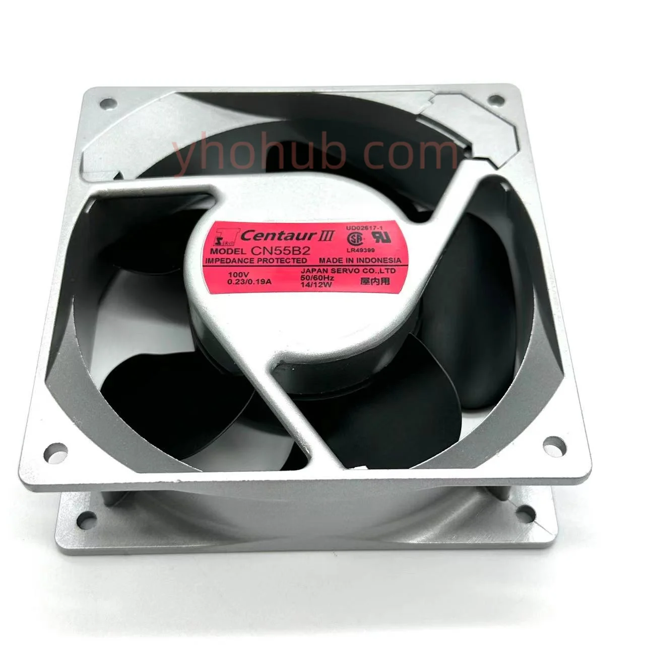 

Japan Servo CN55B2 AC 100V 0.23A 120x120x38mm Server Cooling Fan